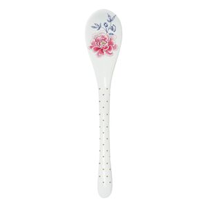 Nuova R2S Chinoiserie Serving Spoon White and Pink 13cm Nuova R2S Chinoiserie Serving Spoon White and Pink 13cm